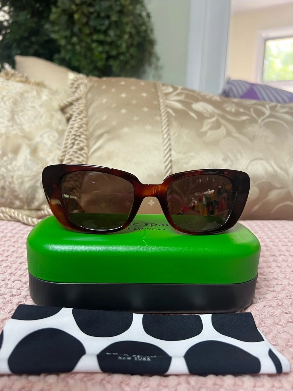 Kate Spade FABIA/S Havana Floral Hello Sunshine Sunglasses 51-21-140